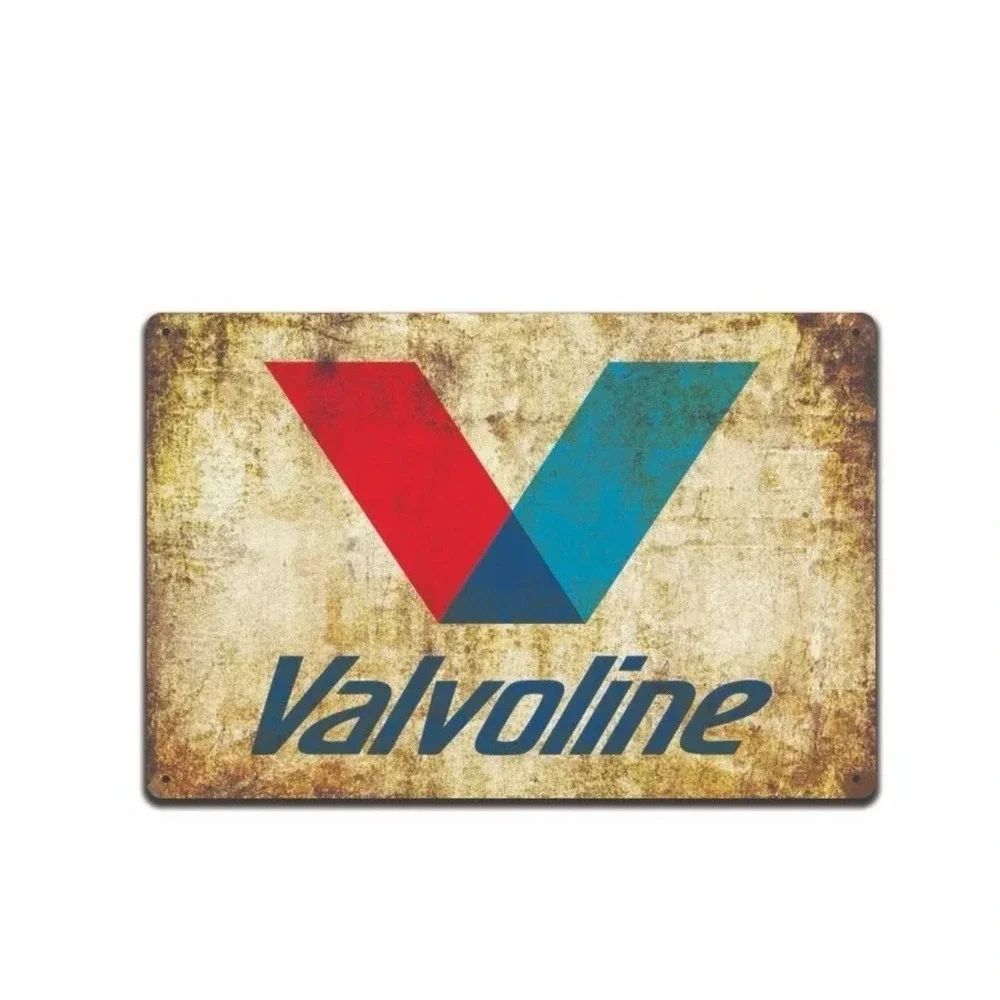 Valvoline Gas Oil Sign Station, Garage Auto Shop Retro Rustic Tin Man Cave New
